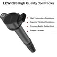 thumbnail image 2 of Set of 6 Ignition Coil Pack for 3.5L V6 Toyota Sienna Avalon Camry Highlander Rav4 Venza Lexus RX350 IS350 ES350 RX450H 2008 2009 2010 2011 2012 2013 2014 2015 OE# 90919-A2007, UF487, 2 of 4