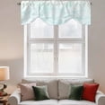 thumbnail image 2 of Coastal Ocean Tie Up Valance Curtains for Windows, Kitchen Curtains Window Treatments, Modern Minimalist Sea Waves Striped Art Short Window Shades Valances for Bedroom Bathroom Cafe 42"x18", 2 of 8
