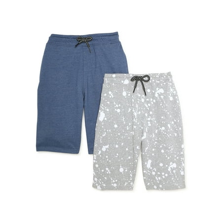 Tony Hawk Boys Print and Solid Knit Shorts, 2-Pack, Sizes 4-16