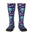 thumbnail image 1 of Balery Funny Skull Flower Calcetines novedosos Calcetines deportivos Calcetines hasta la rodilla Calcetines de algodón Calcetines originales y geniales, 1 of 6