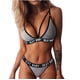 thumbnail image 5 of Lencería sexy estilo europeo y americano letras traje de tres puntos traje de baño bikini sexy, 5 of 5