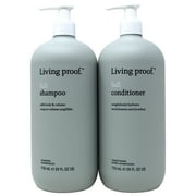 Living Proof Frizz Control, Heat Protection, Detangling Shampoo Plus Conditioner, Full Size Set - 2 Piece