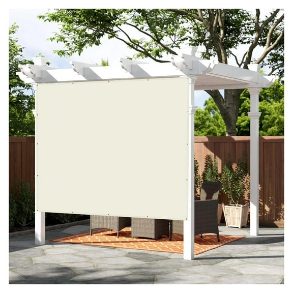 Shade Cloth 4x6 FT Sun Shade Screen Fabric HC-038 Shade Cover Tarp with Grommets for Pergola Backyard Garden, Beige 0 4'×0 6'