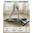 thumbnail image 3 of 330 lbs Portable Folding Treadmill, 2.5 HP Foldable Compact Treadmill for Home Office, Walking Running Treadmill with LED Display for Exercise, 3 of 7