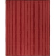 thumbnail image 2 of SAFAVIEH Martha Stewart Freehand Stripe Wool Area Rug, Vermillion, 9' x 12', 2 of 6