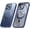 Blue, variant on KOMI Magnetic Charging, Military Grade Comprehensive Anti Drop Protection, Metal Bracket Phone case, Suitable for iPhone 14/13/12/11 Series (Blue, case of iphone12 Pro)