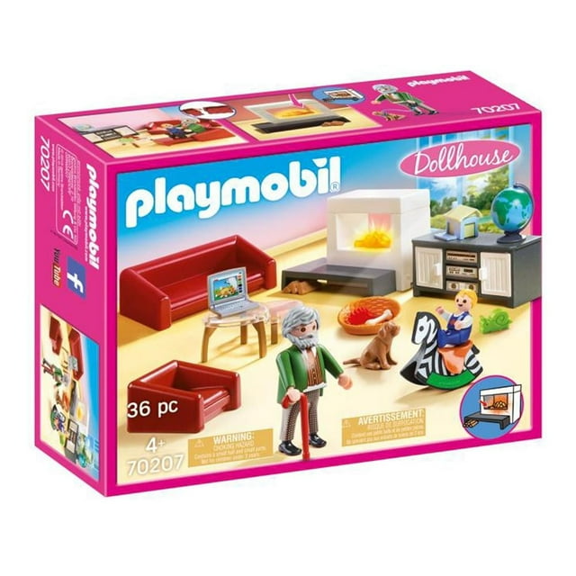 Salón con Chimenea Playmobil Dollhouse 36 Piezas 35 piezas