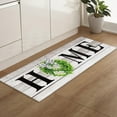 thumbnail image 2 of Hallway Runner Rug, Wreath Boxwood Leaf Flower Home Wooden Spring Farm,Soft Non Slip Entry Mat Washable Kitchen Area Carpet for Bathroom,Bedroom,Living Room,1 Piece, 18x47.2 Inch, 2 of 6