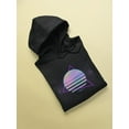 thumbnail image 3 of Neon Vaporwave And Triangle Hoodie Women -Image by Shutterstock, Female x-Large, 3 of 4