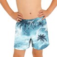 thumbnail image 7 of ITSAME Boys Swim Trunks, Fashion Print Elastic Waist Quick-Dry Summer Casual Beach Swim Shorts with Pockets Multicolor 10-11T, 7 of 7