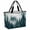 Green, variant on Black Pine Forest Beach Bag for Women, Large Breathable Mesh Beach Tote Bag, Misty Tree Clouds Nature Sandproof Lightweight Travel Bags for Vacation Picnic Swimming Pool 15.7"x15.7"x9.1"