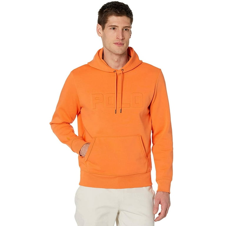 Polo Ralph Lauren Mens Logo Embossed Double Knit Hoodie XL May Orange NWT 148 Walmart