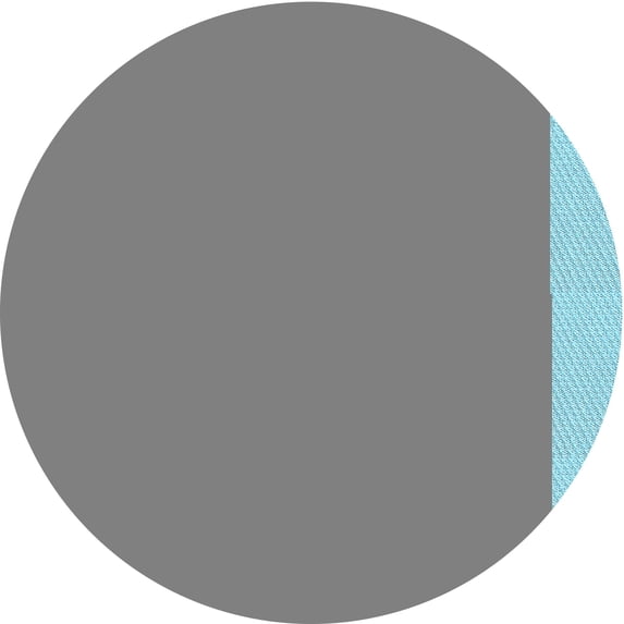 Ahgly Company Machine Washable Indoor Round Transitional Blue Diamond Blue Area Rugs, 6' Round