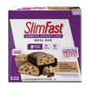 SlimFast Diabetic Weight Loss Meal Replacement Bar, Double Chocolate Cookie Dough, 5 ct.