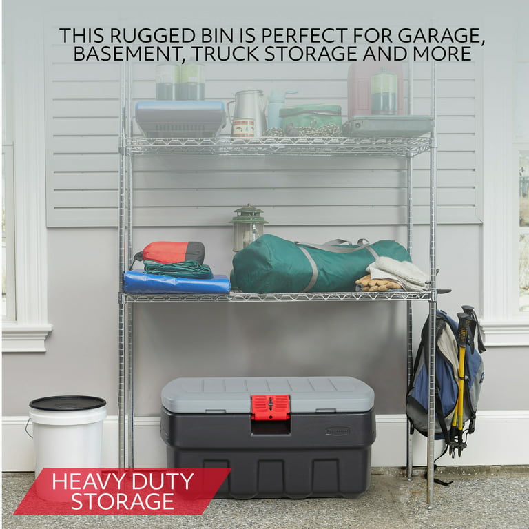 BlindSquirrelAuctions - Heavy Duty Rubbermaid Storage Box