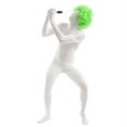 thumbnail image 2 of Morphsuits Adult Men/Women Fancy Fuzzy Costume Wig, Green, 2 of 2