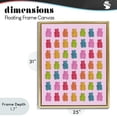 thumbnail image 4 of Stupell Industries Contemporary Soft Rainbow Bears on Pink Gold Floating Frame Canvas Art, 25 x 31, by LISH Creative, 4 of 8