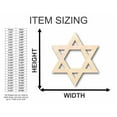 thumbnail image 2 of Unfinished Wood Star of David Israel Shape - Hanukkah - Craft - up to 46" DIY 14" / 1/2", 2 of 3