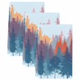 thumbnail image 2 of Boho Forest Silhouette Kitchen Towels Set of 3, Retro Abstract Forest Trees Blue Absorbent Dish Towels for Kitchen, Microfiber Hand Towel, Quick Drying Tea Towel for Cleaning Decorative Dishcloths, 2 of 7