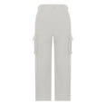 thumbnail image 6 of Dianli Women's Cargo Hiking Pants Lightweight Outdoor Solid Straight Fit Cargo Pants High Waist Baggy with Flap Pocket Wide Leg Parachute Pants Loose Fashion Comfortable Cargo Pants Gift, 6 of 6