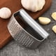 thumbnail image 5 of Xihbxyly Prensa de Ajo, Trituradora Ergonómica de Acero Inoxidable, Manual de Fácil Limpieza, Incluye Pelador de Ajo y Jengibre, Esencial para La Cocina, Regalo Ideal para Cocineros Caseros., 5 of 7