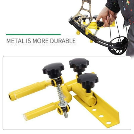 Archery Parallel Bow Vise and Bow String Level Combo Set Universal Adjustable Metal Compound Bow Target Tool Hunting Shooting Professional Equipment Accessories