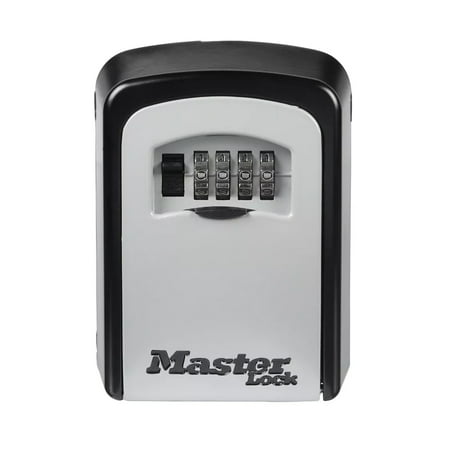Master Lock 5401D Set Your Own Combination Wall Mount Lock Box, 5 Key Capacity,