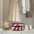 thumbnail image 4 of HELLHERO Dustproof Travel Iron Storage Case Tie-Dye US Flag Protective Easy Storage Cleaning Lightweight Steamer Organizer, Case Only, 4 of 6