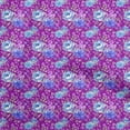 thumbnail image 1 of oneOone Cotton Flex Purple Fabric Florals Quilting Supplies Print Sewing Fabric By The Yard 40 Inch Wide, 1 of 4