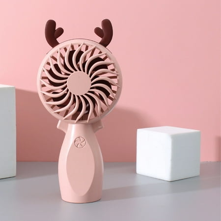 

2023 Summer Savings Clearance! WJSXC Handheld Fan Portable Mini Hand Held Fan with USB Rechargeable Battery 1-3 Hours Operated Small Makeup Eyelash Fan for Women Girls Kids Outdoor Pink