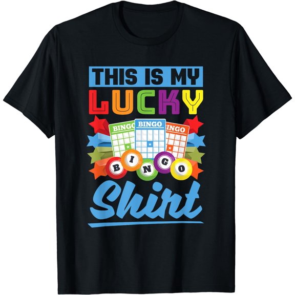 This Is My Lucky Bingo Shirt Bingo Player Funny Bingo T-Shirt