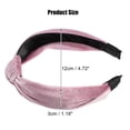 thumbnail image 4 of Diadema de Terciopelo Anudadas Unique Bargains Rosa 1,2 Pulgadas Ancho, 4 of 7