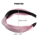 thumbnail image 4 of Diadema de Terciopelo Anudadas Unique Bargains Rosa 1,2 Pulgadas Ancho, 4 of 7