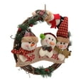 thumbnail image 4 of Christmas Wreath, Widely Used Joyful Vibes Rattan Style Bright Colors Grapevine Wreath  For Window Snowman Style,Old Man Style, 4 of 8