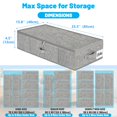 thumbnail image 4 of Cajas de almacenamiento bajo la cama Kukikan 85 x 40 x 11 cm plegables, paquete de 2, 4 of 8