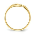thumbnail image 2 of Diamond2Deal 14K Yellow Gold Free Form Knot Ring for Women Size 6, 2 of 7