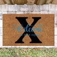 thumbnail image 2 of Outdoor Welcome Mat Initial Door Mat Initial X Rugs for Entryway House Warming Gift Personalized Home Decor 16x24IN Summer Door Mats Coir Door Mat Super Durable Welcome Mat for Front Door, 2 of 5