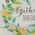 thumbnail image 3 of SoHome Cozy Living Lemon Wreath Gather Together Anti-Fatigue Kitchen Mat, Grey/Yellow, 17.5"x30", 3 of 13