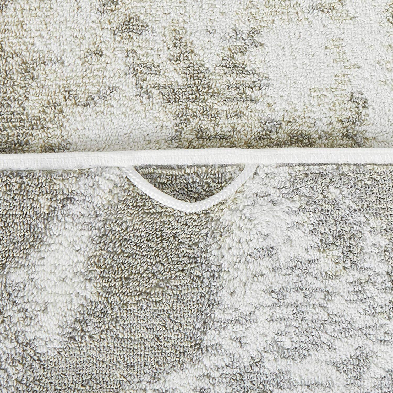 Violet Linen Hand Towels Set of 2 Marble Pattern, 100% Terry Cotton Super Soft Highly Absorbent Hand Towel for Bathroom, 20 Inch by 30 Inch, Grey, Hand Towels
