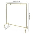 thumbnail image 3 of CNCEST Metal Clothes Rack Clothing Display Stand Bedroom Freestanding Garment Gold Rack, 3 of 12