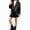B Black, variant on ITSAME Girls Faux Leather Motorcycle Jacket Zip Up Long Sleeve Casual Outerwear with Belt Size 9