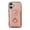 Rosegold, variant on for iPhone 16 Plus Wallet Case with Card Holder, PU Leather Case with Ring Holder Kickstand, Snap Button Card Slots Case for Women Men for iPhone 16 Plus with Crossbody Strap - Black