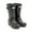 GREEN ATLANTIS PURPLE, variant on Women's Original Short Back Adjustable Gloss Rain Boots, Green \ Atlantis Purple,5 M US