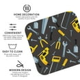 thumbnail image 3 of Honeii Repair tools (2) Print Leather Coaster Set of 4, Ideal for Safeguarding Your Furniture from Drinks Spills and Effortless cleanup-Square, 3 of 6