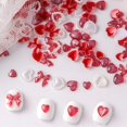 thumbnail image 2 of Juego de amuletos para uñas ZOAZJINAZ, 100 unidades, lazos rojos con forma de corazón de San Valentí, 2 of 7