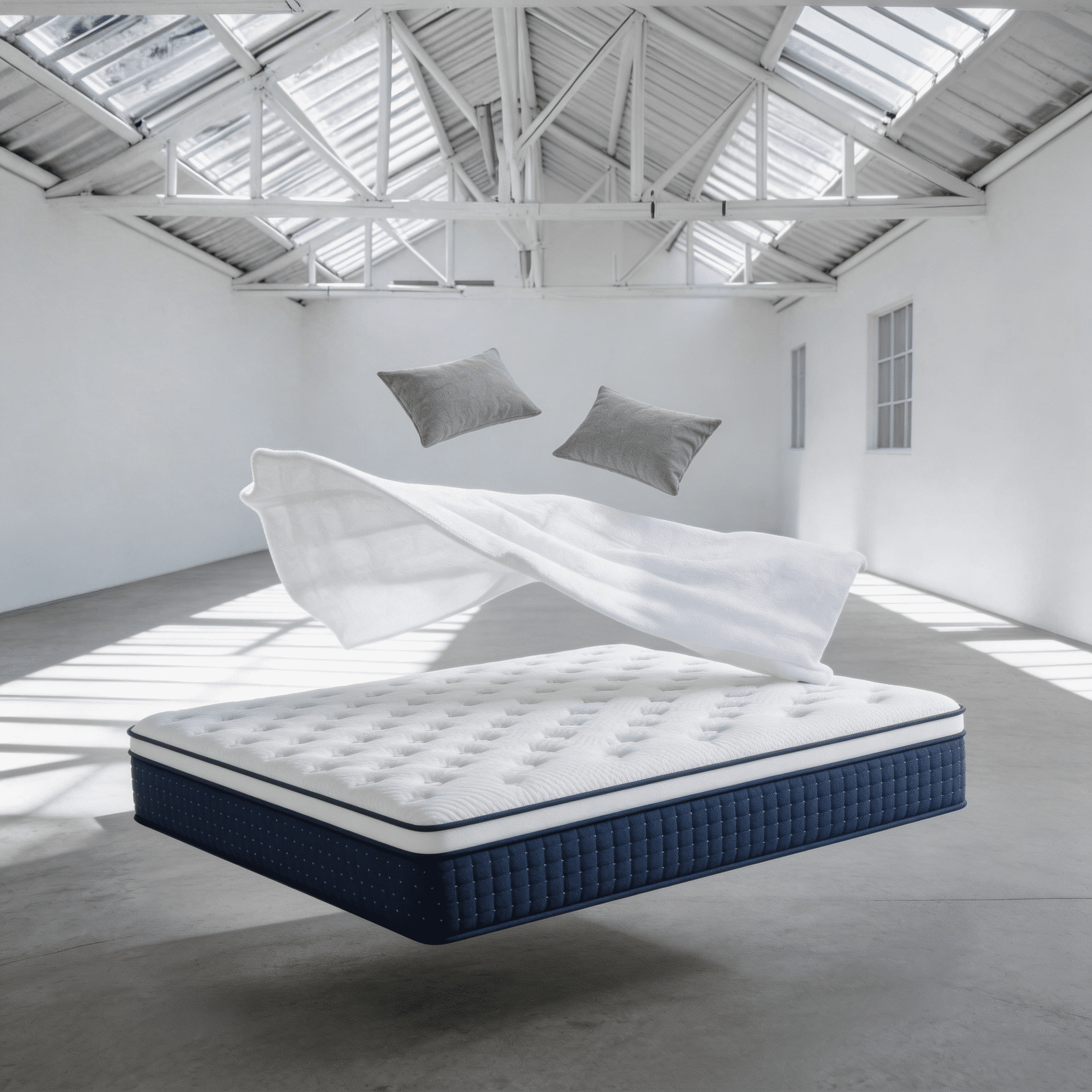 NightyNight 14" Queen Size Firm Hybrid Mattress in a Box with Cooling Gel for Back Support & Pressure Relief