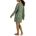 thumbnail image 3 of Jenni Women's Printed Long-Sleeve Sleep Shirt Leopard Green (Leopard Green, XXL), 3 of 3