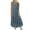 Dresses for Women-Blue, variant on Brilliant Womens Clothes Plus Size Women Casual Loose Sleeveless Floral Daily Linen Print Long Maxi Dress Holiday Party/Yellow
