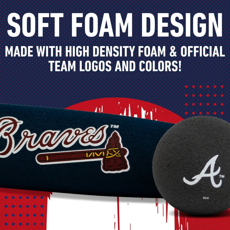 Franklin Sports MLB Foam Bat & Ball Set - 21 Jumbo Team Baseball