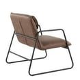 thumbnail image 3 of Lumisource Casper Arm Chair With Black Steel And Espresso PU CHR-CASPERARM BKE, 3 of 7